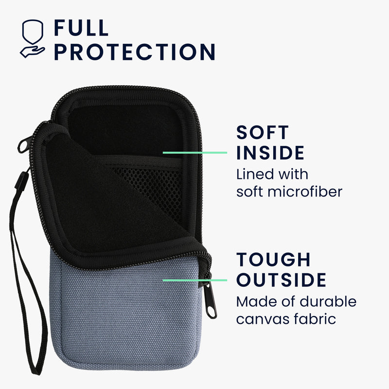 kwmobile Mobile Phone Case Compatible with Smartphones Pouch with Microfiber Inlay Phone Sleeve with 17.2 x 8.4 cm Inner Dimensions