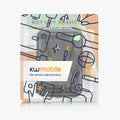 kwmobile Stick-on Card Holder for Smartphones Faux Leather Holder with Stand Function 65 x 95 mm Space for 2 Cards