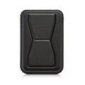 kwmobile Stick-on Kartenhalter für Smartphones - Kunstleder Halter mit Standfunktion - 65 x 95 mm - Platz für 2 Karten - Schwarz Schwarz  