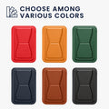 kwmobile Stick-on Card Holder for Smartphones Faux Leather Holder with Stand Function 65 x 95 mm Space for 2 Cards