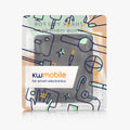 kwmobile Stick-on Card Holder for Smartphones Plastic Holder with Strap Space for up to 4 Cards