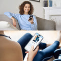 kwmobile Stick-on Card Holder for Smartphones Plastic Holder with Strap Space for up to 4 Cards