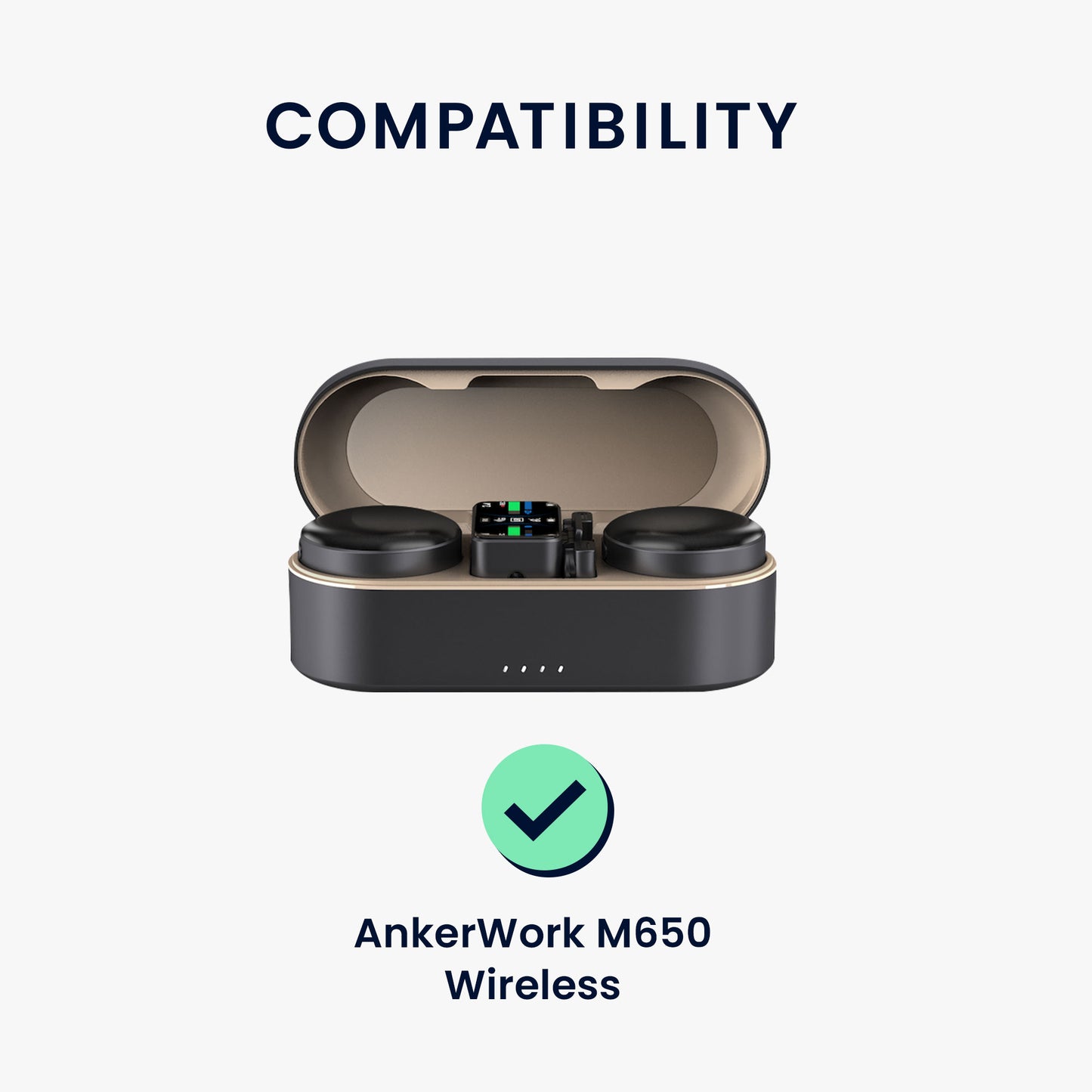 kwmobile Case compatible with AnkerWork M650 Wireless Case - Microphone Case - Protective Cover