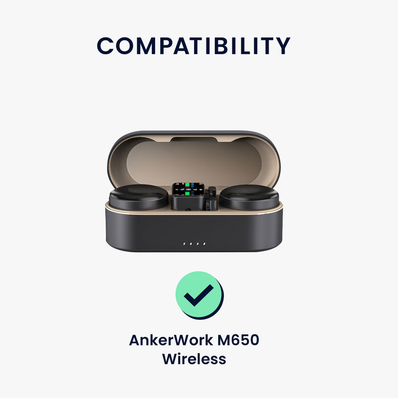 kwmobile Case compatible with AnkerWork M650 Wireless Case - Microphone Case - Protective Cover