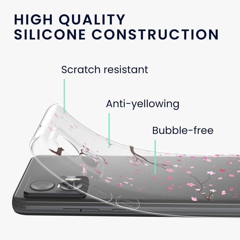 kwmobile Case Compatible with Motorola Edge 30 Neo - Silicone Cover Transparent