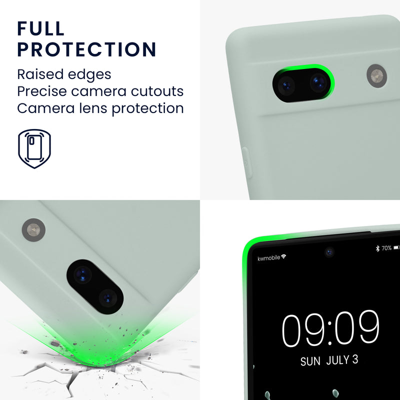kwmobile Phone Case for Google Pixel 7a - Soft Silicone Case - Protective Cover