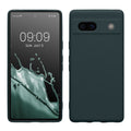 kwmobile Handyhülle kompatibel mit Google Pixel 7a Hülle - Handy Case aus weichem Silikon in Dunkler Schiefer Dunkler Schiefer  