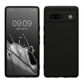 kwmobile Handyhülle kompatibel mit Google Pixel 7a Hülle - Handy Case aus weichem Silikon in Schwarz matt Schwarz matt  