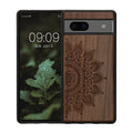 kwmobile Case Compatible with Google Pixel 7a Case Mobile Phone Cover TPU Phone Case Compass Vintage