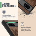 kwmobile Case Compatible with Google Pixel 7a Case Mobile Phone Cover TPU Phone Case Compass Vintage