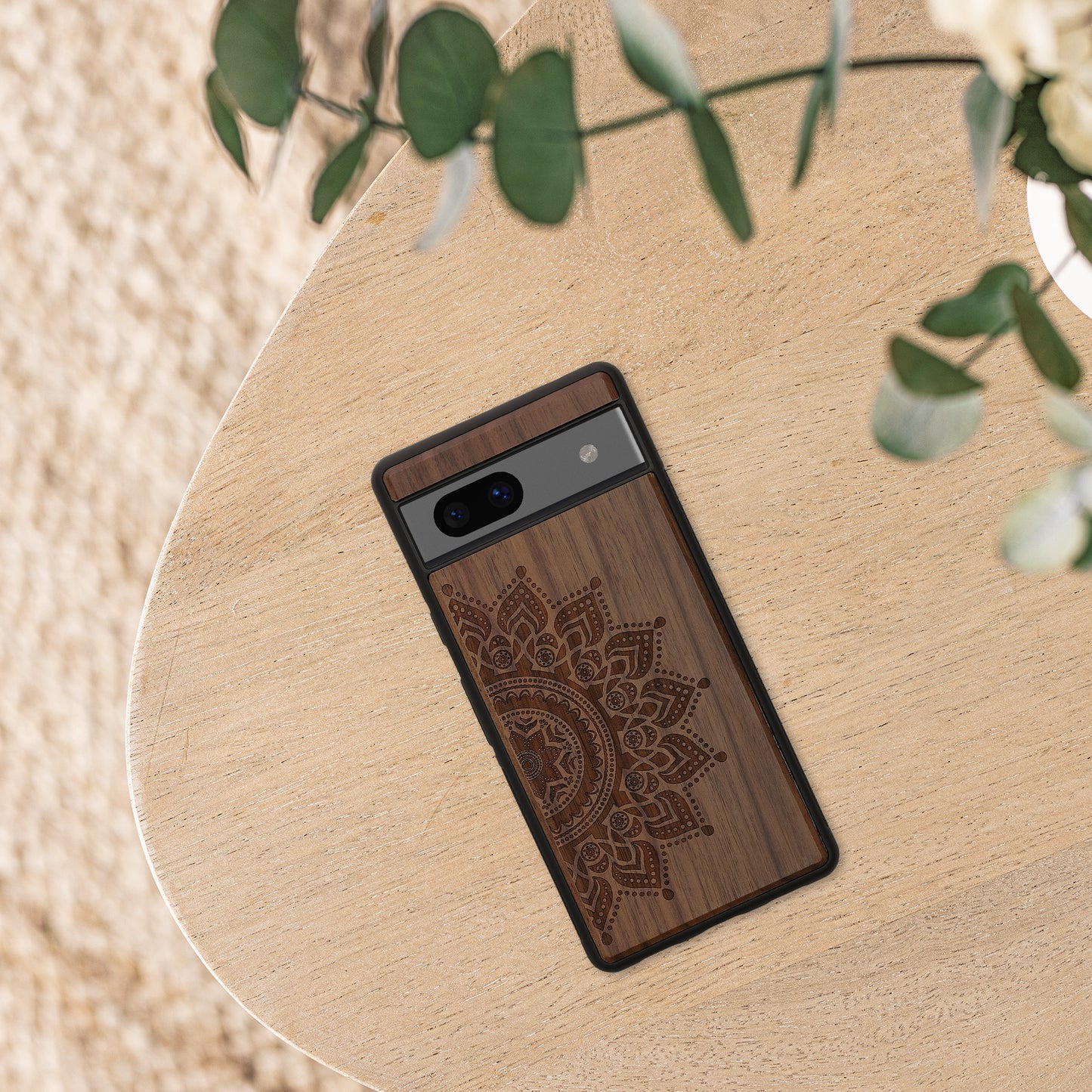 kwmobile Case Compatible with Google Pixel 7a Case Mobile Phone Cover TPU Phone Case Compass Vintage
