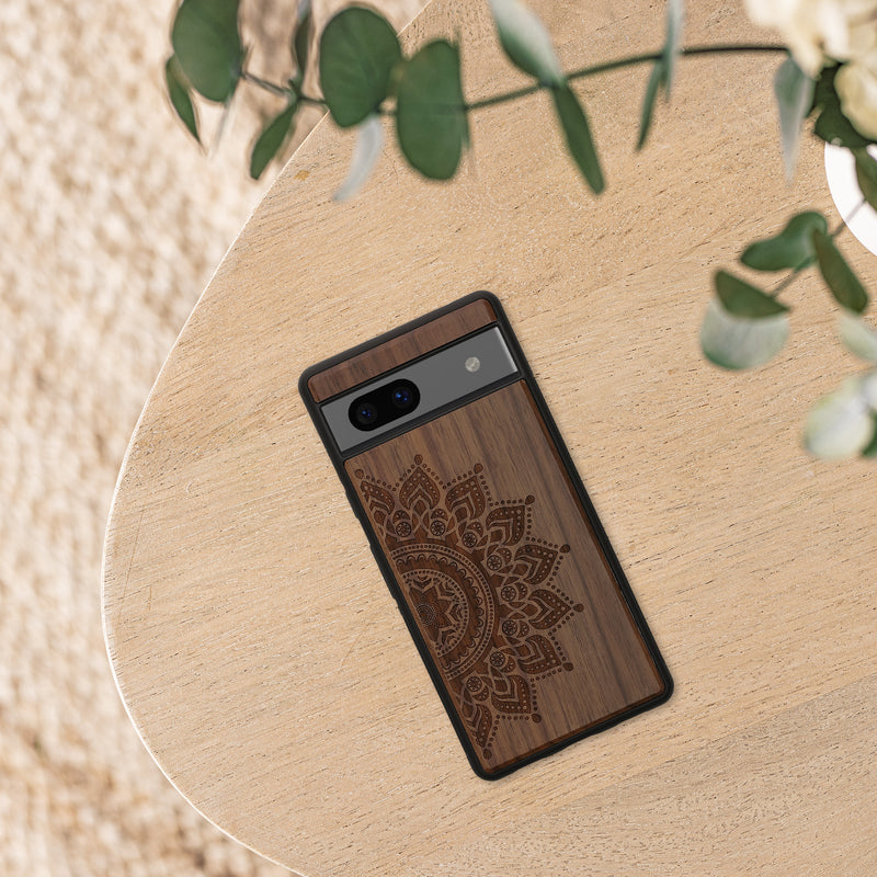 kwmobile Case Compatible with Google Pixel 7a Case Mobile Phone Cover TPU Phone Case Compass Vintage