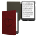 kwmobile Protective Case for Pocketbook InkPad 4 / Color 3 / Color 2 / Vivlio InkPad 4 / InkPad Color 3 Cover - eReader Case made of Faux Leather with Auto Sleep Function