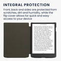 kwmobile Protective Case for Pocketbook InkPad 4 / Color 3 / Color 2 / Vivlio InkPad 4 / InkPad Color 3 Cover - eReader Case made of Faux Leather with Auto Sleep Function