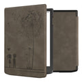 kwmobile Hülle kompatibel mit Pocketbook InkPad 4 / Color 3 / Color 2 / Vivlio InkPad 4 / InkPad Color 3 Hülle - Kunstleder Cover - Pusteblume Love Grau Grau  [dsg02]