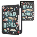 kwmobile Klapphülle kompatibel mit Tolino Shine 3 Hülle - eReader Case - Lies mehr Bücher Blau Gelb Grün Blau  [dsg02]