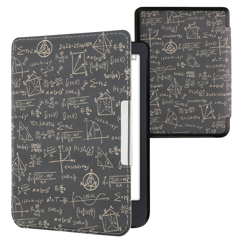 kwmobile Klapphülle kompatibel mit Tolino Shine 3 Hülle - eReader Case - Gleichung Grün Gelb Grün  [dsg03]