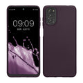 kwmobile Case kompatibel mit Motorola Moto G22 Hülle - Schutzhülle aus Silikon metallisch schimmernd - Handyhülle Metallic Brombeere Metallic Brombeere  