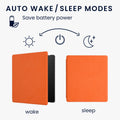 kwmobile Folding Case compatible with Amazon Kindle Oasis 10th Generation Case - Flip Case for eReader made of Microfiber