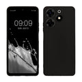 kwmobile Handyhülle kompatibel mit TECNO Spark 10 Pro Hülle - Handy Case aus weichem Silikon in Schwarz matt Schwarz matt  