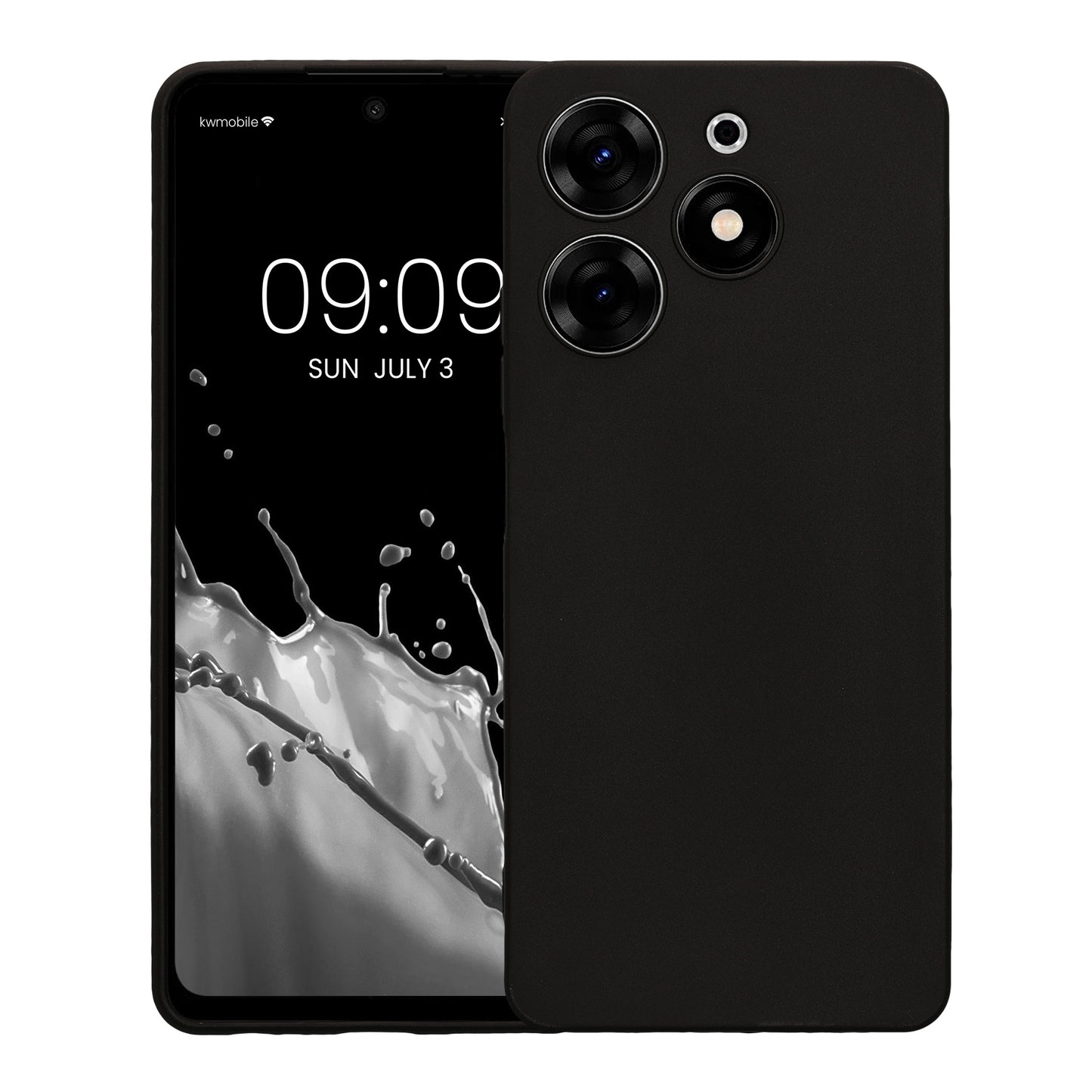 TPU Case with Camera Protection for TECNO Spark 10 Pro in Matte Black