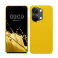 kwmobile Hülle kompatibel mit OnePlus Nord 3 5G Hülle - Silikon Handy Case - Handyhülle weiche Oberfläche - kabelloses Laden - Strahlend Gelb Strahlend Gelb  