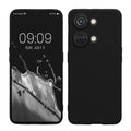 kwmobile Handyhülle kompatibel mit OnePlus Nord 3 5G Hülle - Handy Case aus weichem Silikon in Schwarz matt Schwarz matt  