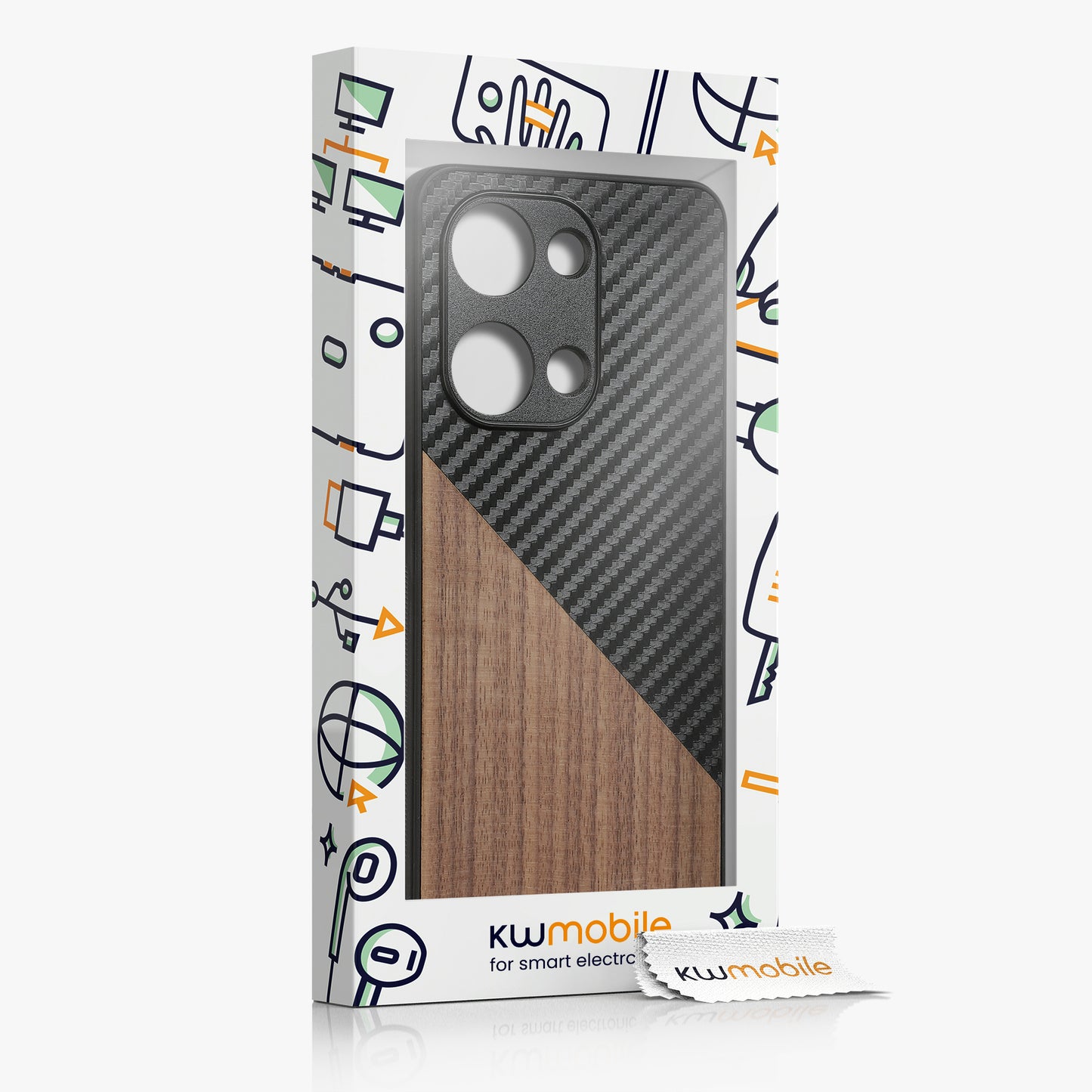 kwmobile Case Compatible with OnePlus Nord 3 5G - Phone Case - Phone Protective Cover - Smartphone Cover