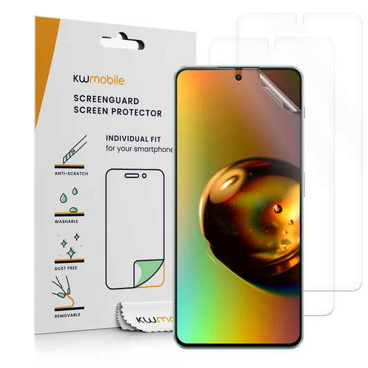 kwmobile 3x Displayschutzfolie kompatibel mit OnePlus Nord 3 5G Folie - klare Schutzfolien Set in transparent Transparent  