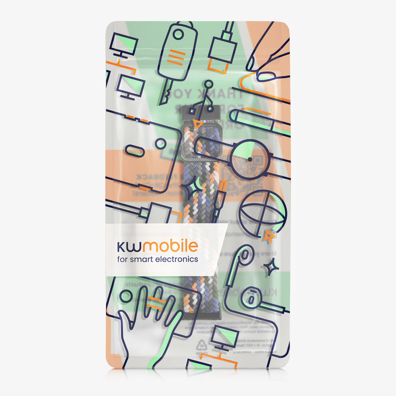 kwmobile Strap Compatible with Huawei Band 10 / 9 / 8 Fitness Tracker Sports Wristband Inside Dimensions from 14 - 22 cm