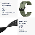 kwmobile Watch Strap for Suunto 9 Peak Pro/9 Peak/5 Peak/Vertical Fitness Tracker Band Set Replacement Strap Smartwatch