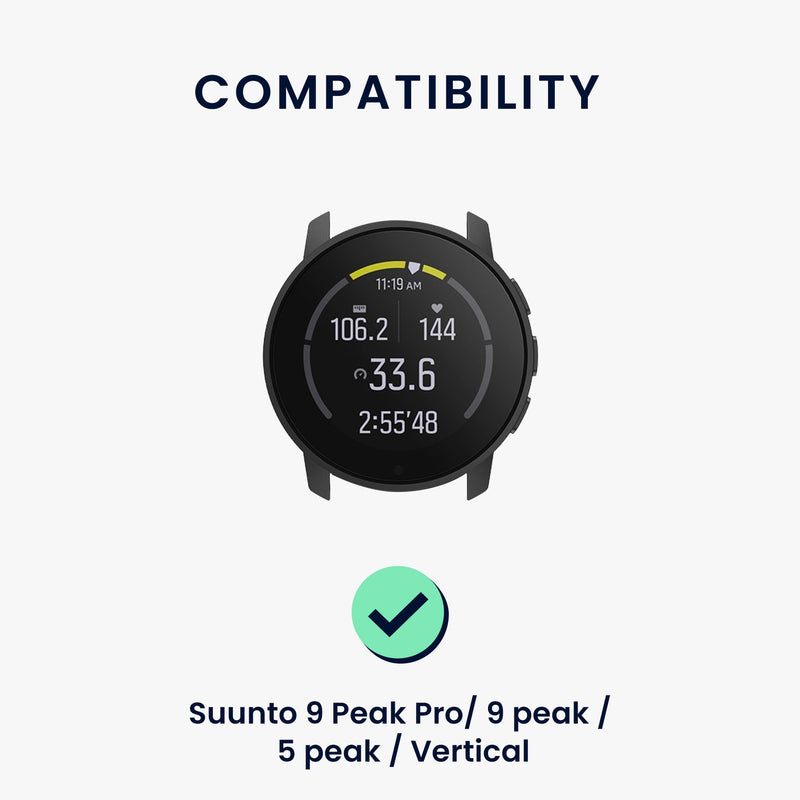 kwmobile Watch Strap for Suunto 9 Peak Pro/9 Peak/5 Peak/Vertical Fitness Tracker Band Set Replacement Strap Smartwatch