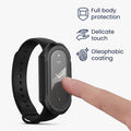 kwmobile Glass Case for Xiaomi Mi Band 8 Protective Case Fullbody Fitness Tracker Case Set