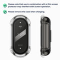 kwmobile Glass Case for Xiaomi Mi Band 8 Protective Case Fullbody Fitness Tracker Case Set