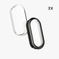 kwmobile Protective Case for Xiaomi Mi Band 8 Fullbody Display Cover Set