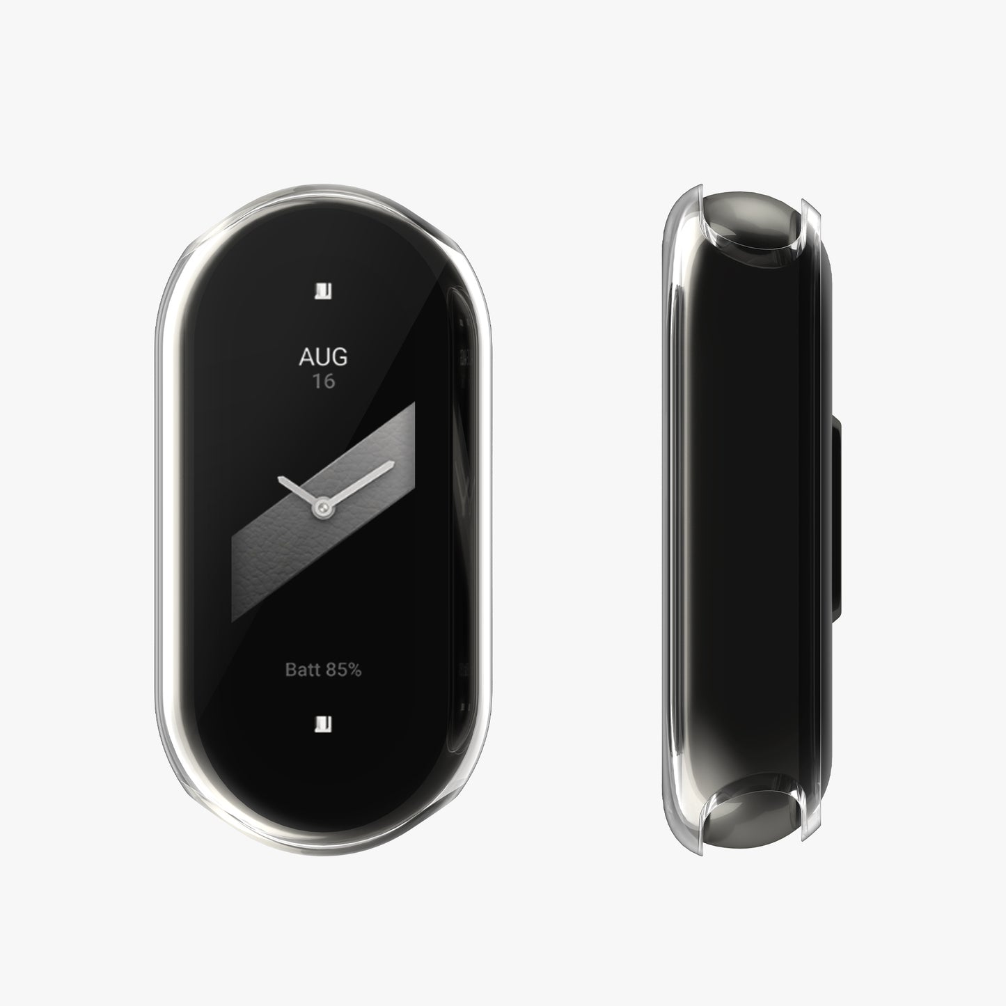 kwmobile Protective Case for Xiaomi Mi Band 8 Fullbody Display Cover Set