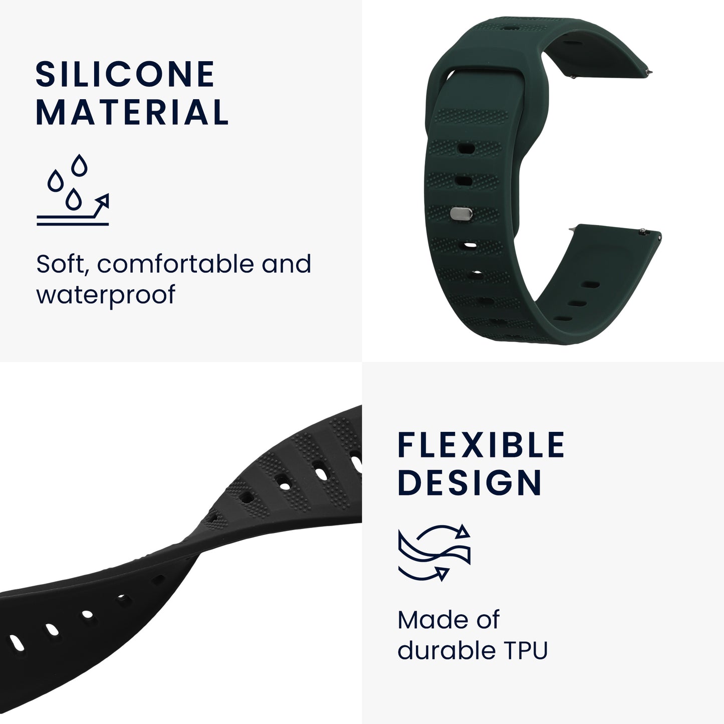 2x Strap for Xiaomi Mi Watch Color Sport / S1 Active