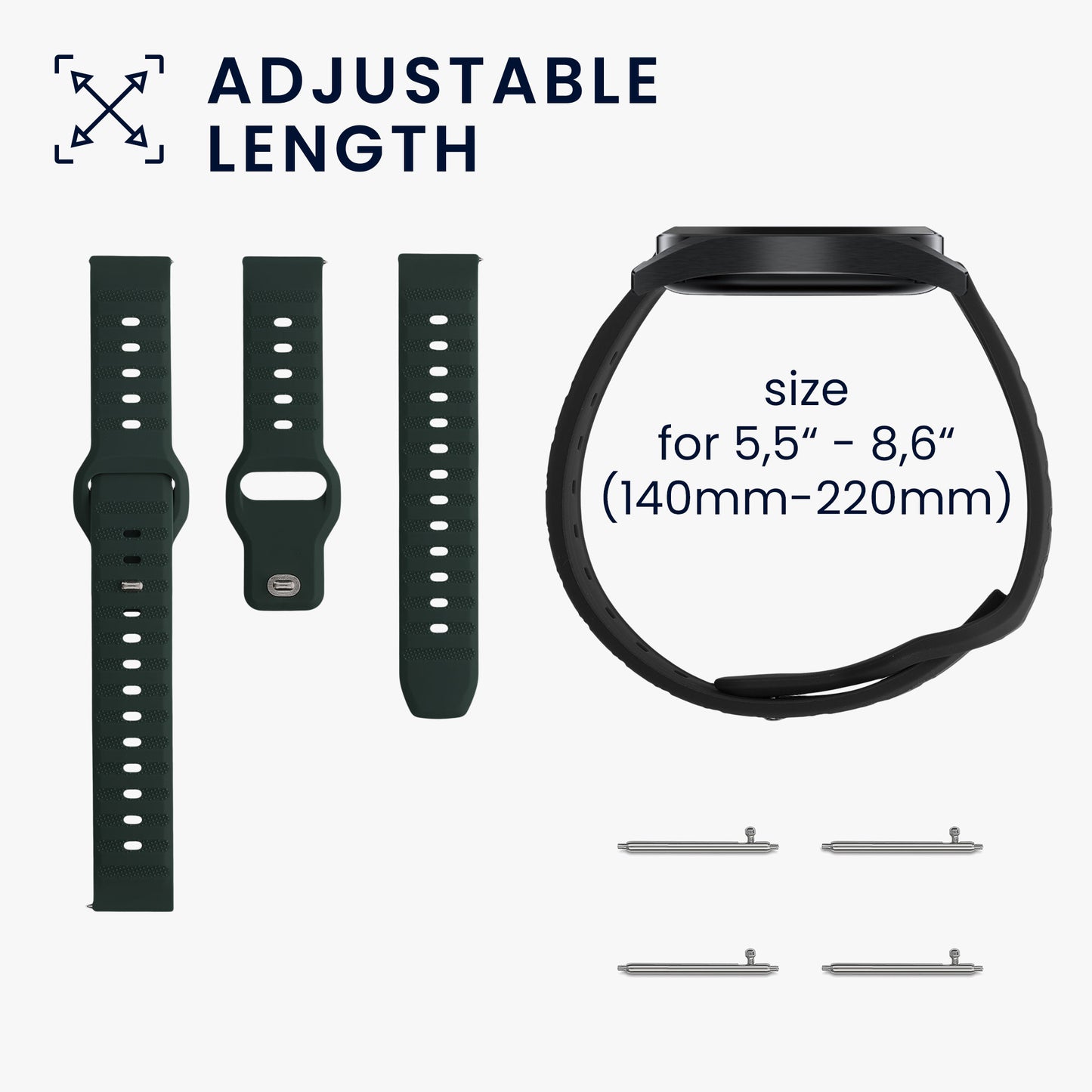 2x Strap for Xiaomi Mi Watch Color Sport / S1 Active