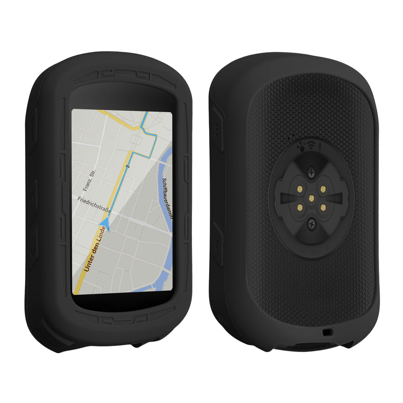 kwmobile Hülle kompatibel mit Garmin Edge 840 / Edge 540 - Silikon GPS Fahrrad Case Schutzhülle - in Schwarz Schwarz  