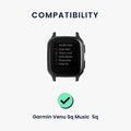 kwmobile Watch Strap for Garmin Venu Sq Music / Sq Strap - Fitness Tracker Band Set Replacement Strap Smartwatch