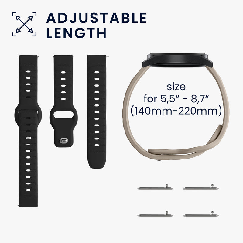 kwmobile Watch Strap for Garmin Venu Sq Music / Sq Strap - Fitness Tracker Band Set Replacement Strap Smartwatch