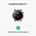 kwmobile Watch Strap for COROS PACE 2 / APEX Strap Fitness Tracker Band Set Replacement Strap Smartwatch