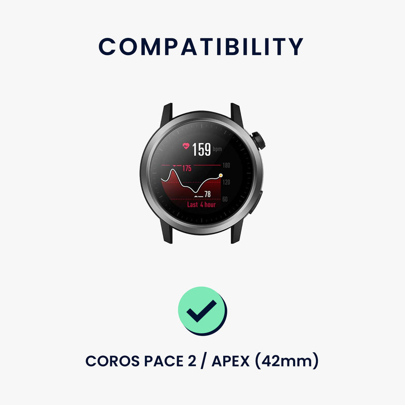 kwmobile Watch Strap for COROS PACE 2 / APEX Strap Fitness Tracker Band Set Replacement Strap Smartwatch