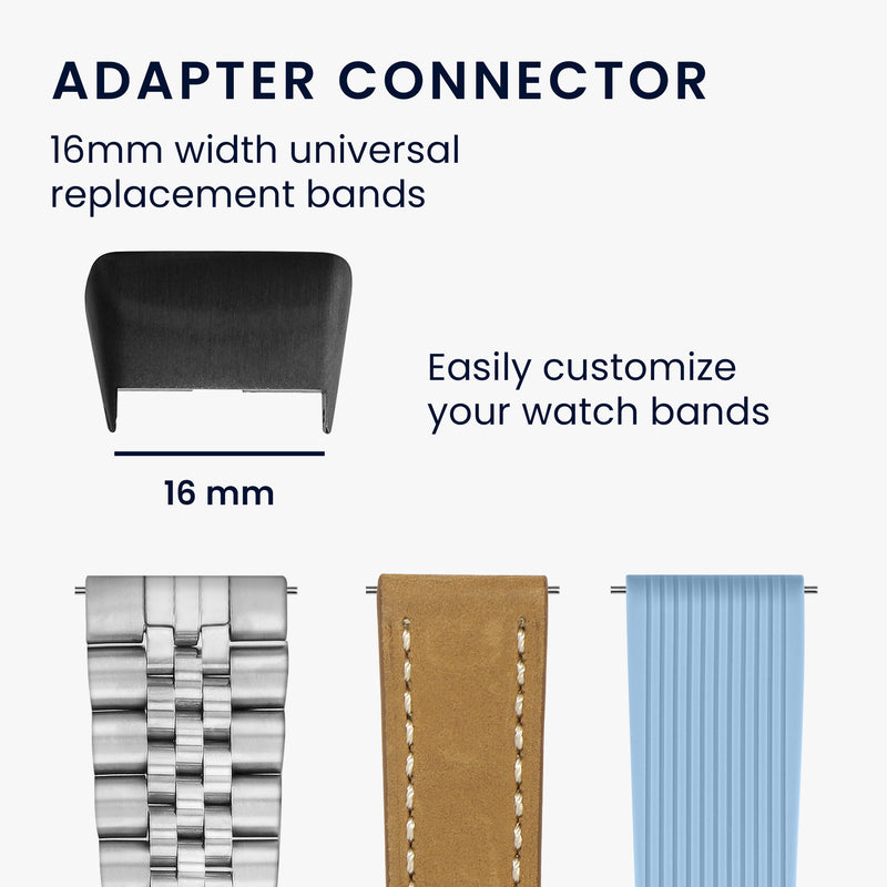 16mm Metal Adapter Set for Watch Straps