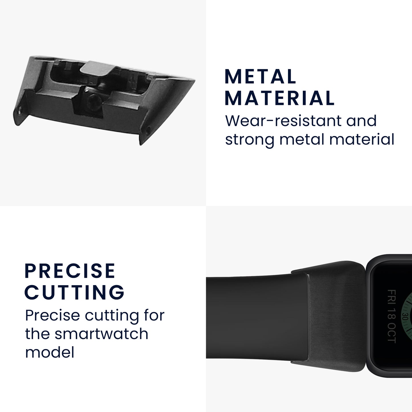16mm Metal Adapter Set for Watch Straps
