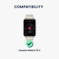 kwmobile Metal Adapter with 20mm Band Width Compatible with Huawei Watch Fit 2 Watch Strap Smartwatch Band Connector Adapter Set