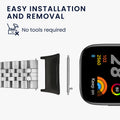 kwmobile Metal Adapter with 20mm Band Width Compatible with Xiaomi Redmi Watch 3 Watch Strap Smartwatch Bracelet Connection Adapter Set