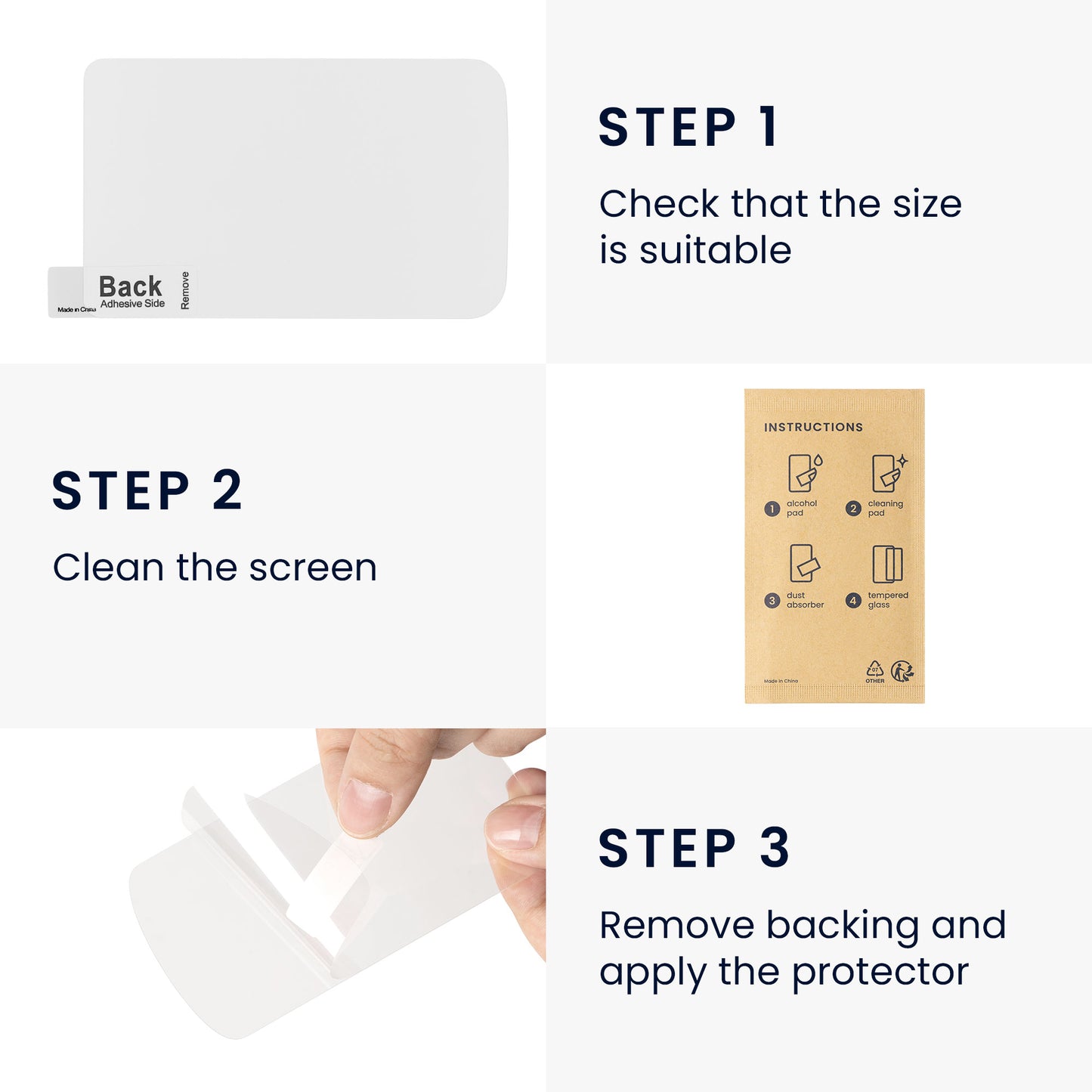kwmobile Screen Protector compatible with Garmin Alpha 200 & 200i / Alpha 300 & 300i Film Protective Film for Navigation Device