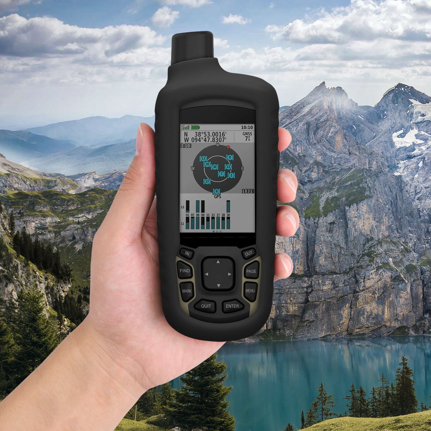 kwmobile Case Compatible with Garmin GPSMAP 65 / 62 / 62S / 62SC - Protective Cover for GPS Handheld Device