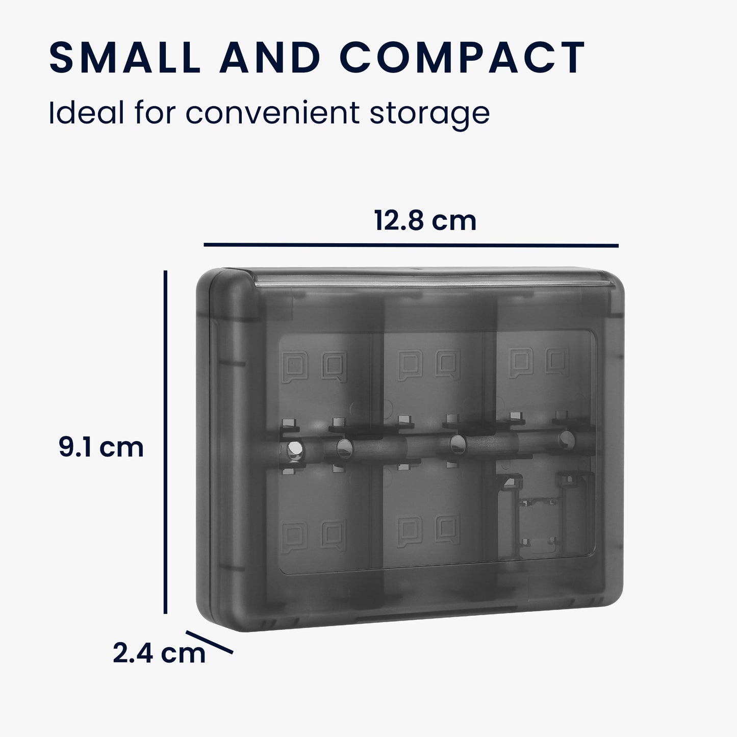 kwmobile Storage Case for Game Cartridges compatible with Nintendo 3DS Box - Game Holder for up to 22 Games and Accessories